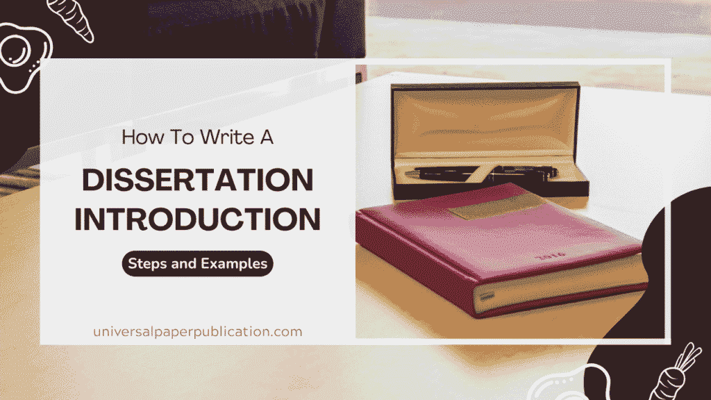 how to write a dissertation introduction